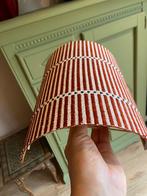 Lampenkapje wandlamp gestreept donker oranje rood beige, Ophalen of Verzenden, Zo goed als nieuw, Rood, Minder dan 25 cm
