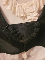 Vintage bloesje met folklore hesje, Ophalen of Verzenden