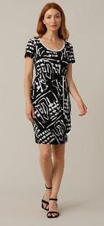Joseph Ribkoff chique stretch wit/zwarte jurk mt 40