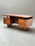 Zeldzaam Midcentury Vintage Executive Desk, Huis en Inrichting, Bureaus, Ophalen of Verzenden, Zo goed als nieuw