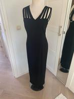 Zwarte Elegante Jurk met Open Rug maat 36 merk Mona Lisa, Maat 38/40 (M), Zwart, Mona Lisa, Ophalen of Verzenden