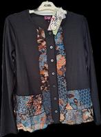 Mooie aparte Nieuwe Coline top/blouse mt L, Coline, Zwart, Maat 42/44 (L), Nieuw