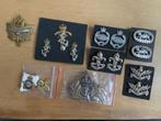 Britse, embleem, metaal, kraagspiegels, Verzenden, Landmacht, Engeland, Embleem of Badge