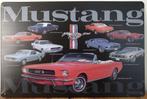 Ford Mustang collage reclamebord van metaal wandbord, Verzamelen, Nieuw, Auto's, Ophalen of Verzenden