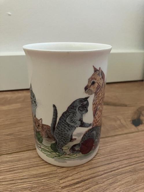 Vintage mok - Cat lovers, Roy Kirkham 1989, Huis en Inrichting, Keuken | Servies, Zo goed als nieuw, Kop(pen) en/of Schotel(s)