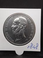 Rijksdaalder 1848 koning Willem II, Postzegels en Munten, Munten | Nederland, Zilver, Ophalen of Verzenden, Losse munt, 2½ gulden