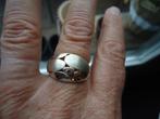 mooie echt zilveren ring bol model mat en glans mt 18,5  925, Sieraden, Tassen en Uiterlijk, 18 tot 19, Ophalen of Verzenden, Zo goed als nieuw