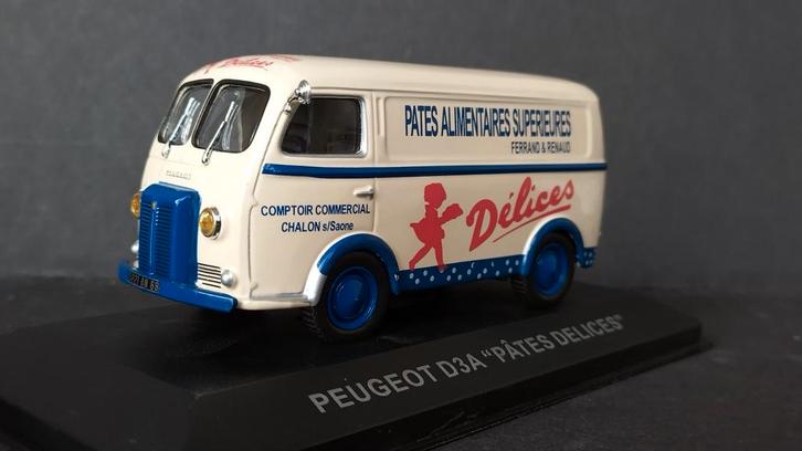 Peugeot D3a Pates Delices 1:43 Altaya ixo Pol, Hobby en Vrije tijd, Modelauto's | 1:43, Nieuw, Auto, Verzenden