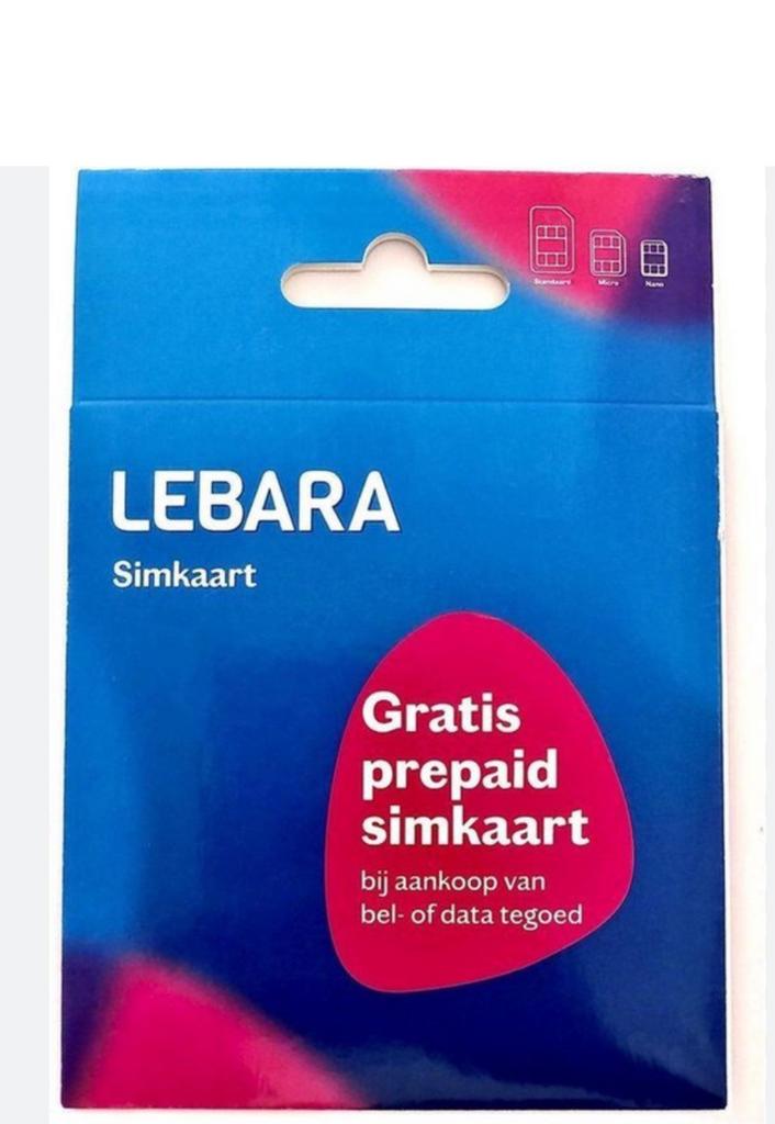 Lebara Prepaid Simkaart - Nieuw, Ophalen of Verzenden, Nieuw, Overige providers, Prepaidkaart