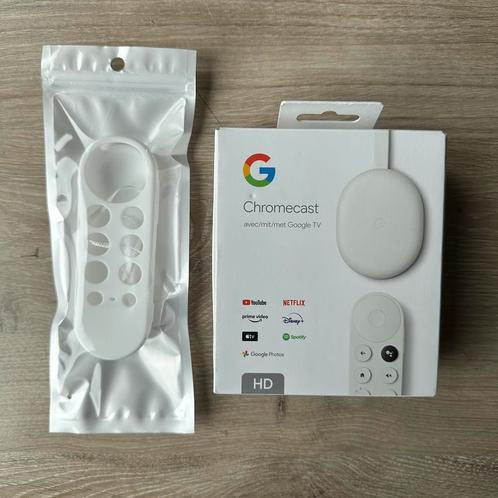Google Chromecast HD met Google TV, Audio, Tv en Foto, Mediaspelers, Zo goed als nieuw, Zonder harde schijf, Ophalen of Verzenden