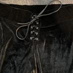 Killstar zwarte damesbroek Black Velvet bottoms S - Gothic, Lang, Killstar, Ophalen of Verzenden, Zo goed als nieuw