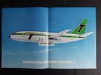 Poster van een Transavia Boeing 737/200C (N194), Verzamelen, Ophalen of Verzenden, Gebruikt, Kaart, Foto of Prent