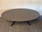 Ovale eettafel HPL antraciet 220x120, 100 tot 150 cm, 200 cm of meer, Ophalen of Verzenden, Zo goed als nieuw