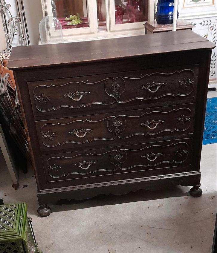 Antieke ladekast, Huis en Inrichting, Kasten | Ladekasten, Gebruikt, Minder dan 100 cm, 50 tot 100 cm, 25 tot 50 cm, 3 of 4 laden