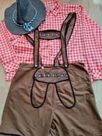 Tiroler broek blouse hoed oktoberfeest bierfeest, Ophalen of Verzenden, Gedragen, Maat 56/58 (XL)