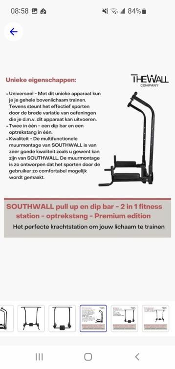 Pull up en dip bar beschikbaar voor biedingen