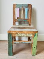 Otentic Design | Sloophout, teak hout gekleurde kinderstoel, Kinderen en Baby's, Kinderkamer | Tafels en Stoelen, Ophalen of Verzenden