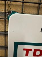 TDA emaille reclamebord, Reclamebord, Gebruikt, I, Ophalen of Verzenden