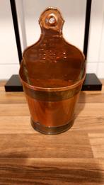 Oud koperen zeepbakje met messing voor 12,50 €, Antiek en Kunst, Curiosa en Brocante, Ophalen of Verzenden