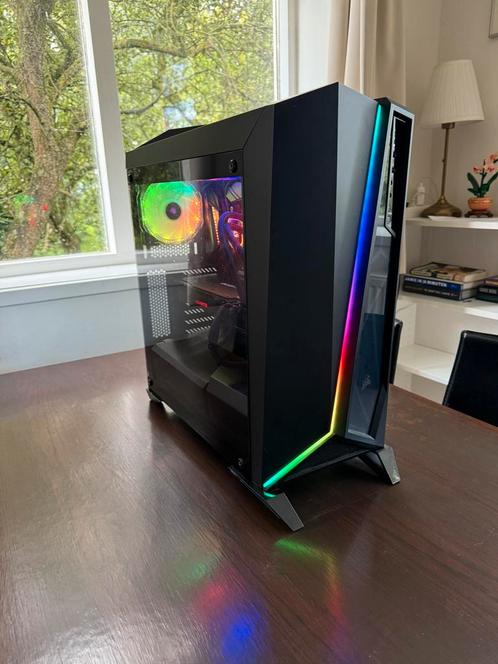 Game pc met accessoires, Computers en Software, Desktop Pc's, Gebruikt, 4 Ghz of meer, SSD, 32 GB, Met videokaart, Gaming, Ophalen