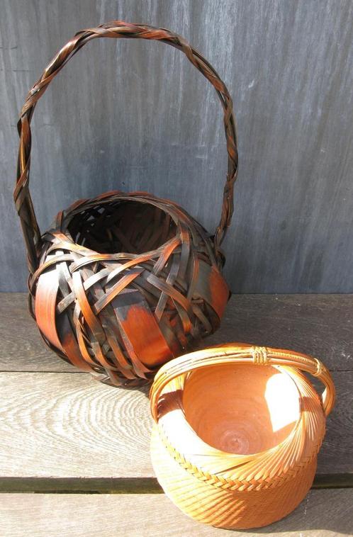 JAPAN IKEBANA MANDEN BAMBOE BASKETS, Antiek en Kunst, Kunst | Niet-Westerse kunst, Ophalen of Verzenden