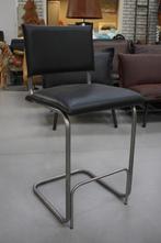 1 x luxe barstoel Senso Jess design metaal leer zwart SALE !