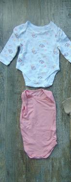 Setje 2 stuks rompers maat 62 romper / rompertjes, Ophalen of Verzenden, Zo goed als nieuw, Meisje, Nacht- of Onderkleding