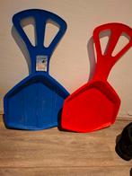 2 Glijmatten - Rood en Blauw, Ophalen, Gebruikt, Overige merken