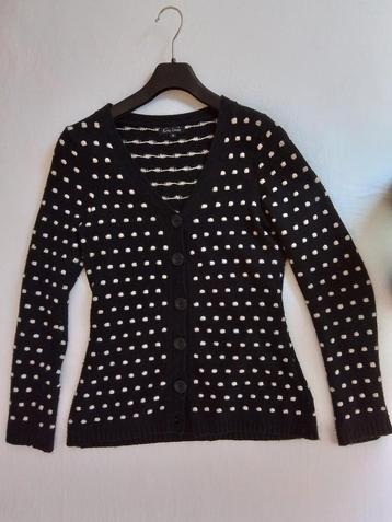 King Louie vest zwart met stippen - Maat M beschikbaar voor biedingen