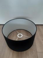 Zwarte ronde stoffen lampenkap, diameter 34 cm, Ophalen, Zwart, Rond, Zo goed als nieuw