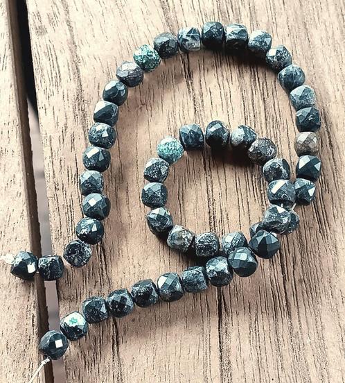 DB07 Jaspis blokjes facet geslepen 4x4mm op streng ca. 21 cm, Hobby en Vrije tijd, Kralen en Sieraden maken, Nieuw, Kraal, Verzenden