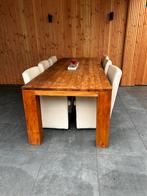 Teakhouten tafel 260x100cm, Huis en Inrichting, Tafels | Eettafels, Ophalen, Vijf personen of meer, Rechthoekig, 200 cm of meer