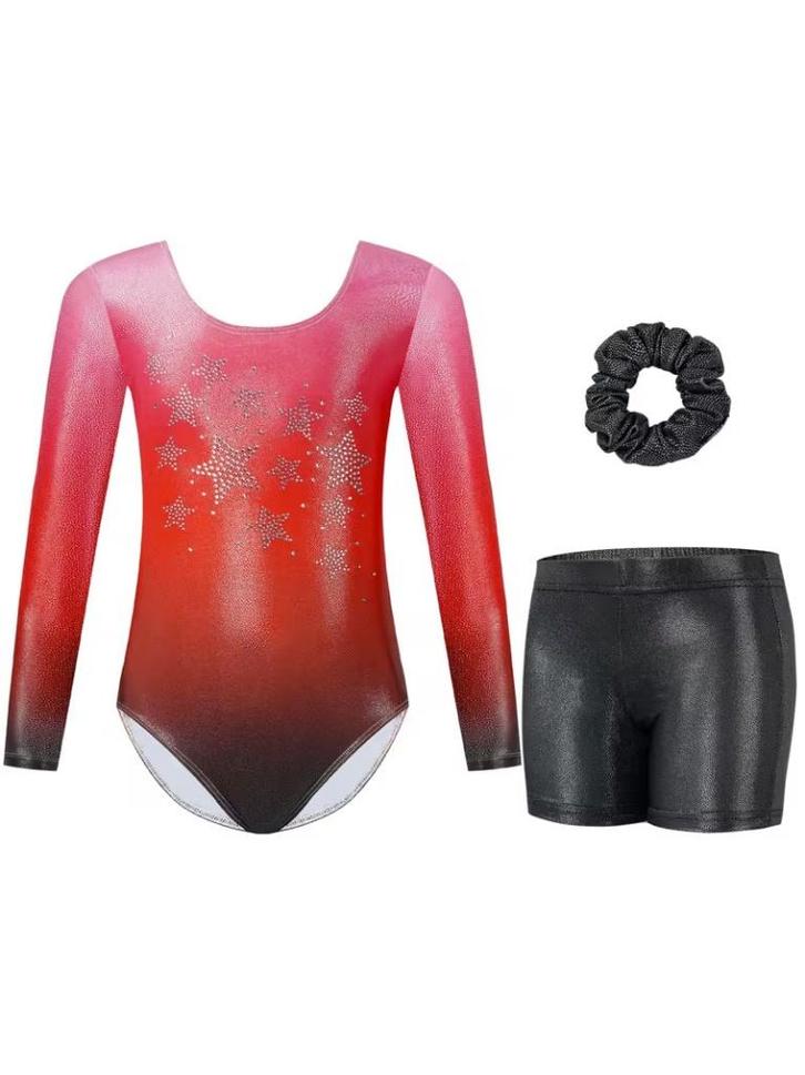 Turnpakje, turnbroekje rood 110 116 122 128 134 140 146 152, Sport en Fitness, Turnen, Nieuw, Turnpak(je), Kindermaat 122 t/m 140