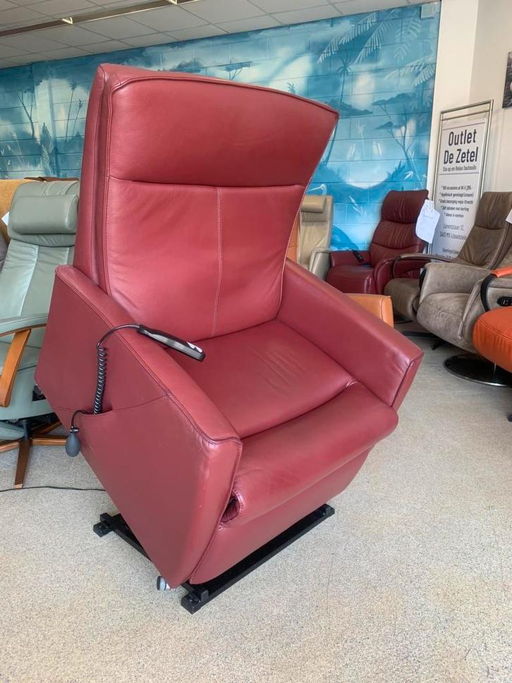 XXL extra breed sta op relax stoel Prominent gratis bezorgd, Huis en Inrichting, Fauteuils, Nieuw, Leer, Verzenden