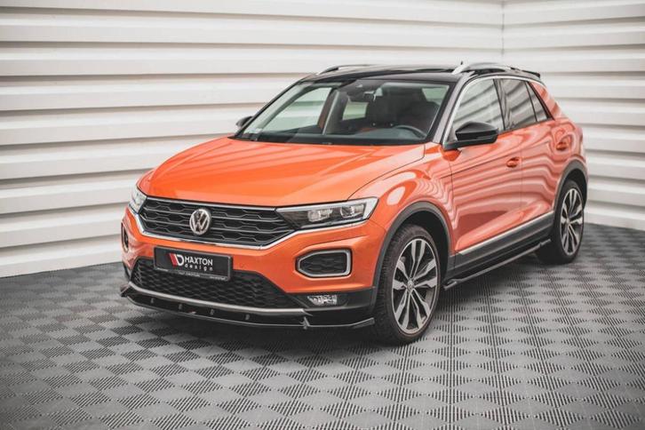 Voorlip spoiler sideskirt diffuser - Volkswagen T-Roc 17-21, Auto diversen, Tuning en Styling, Ophalen of Verzenden