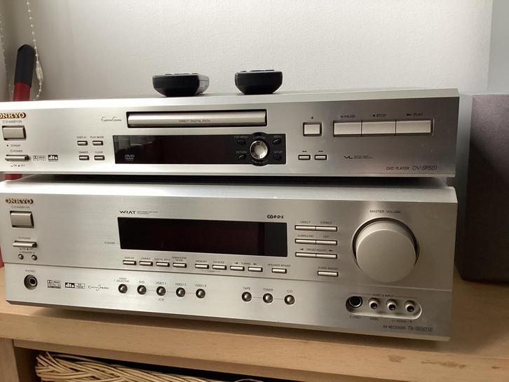 Onkyo 7.1 home cinema set, Audio, Tv en Foto, Home Cinema-sets, Gebruikt, Dvd-speler, 7.1-systeem, 70 watt of meer, Overige merken