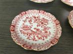 Vintage Kopjes en Schotels - Rood/Wit, Huis en Inrichting, Keuken | Servies, Ophalen of Verzenden, Zo goed als nieuw, Overige stijlen