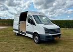 UNIEKE Crafter buscamper - 70.000km - NAP - airco - grootbed, Caravans en Kamperen, Buscamper of Camperbus, Volkswagen, Bedrijf