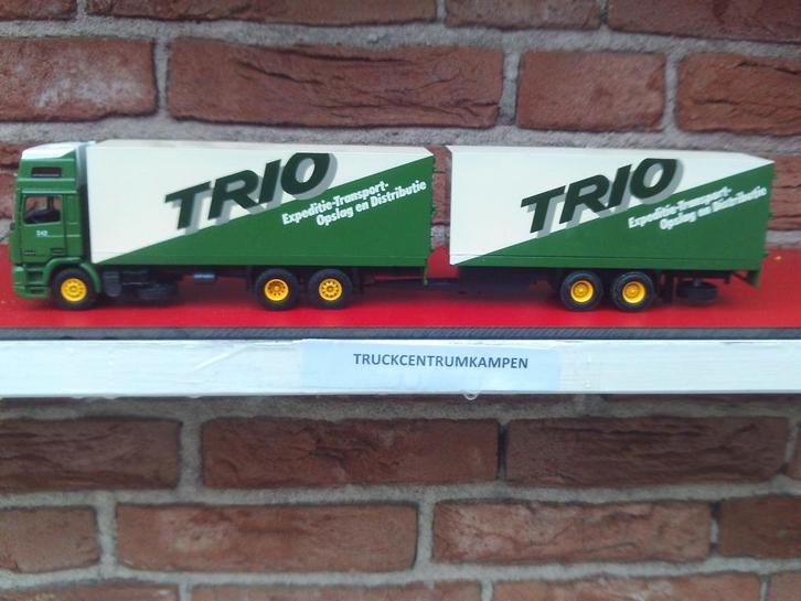 Tekno  Daf  95  Topsleeper  van Trio  Transport., Hobby en Vrije tijd, Modelauto's | 1:50, Zo goed als nieuw, Bus of Vrachtwagen