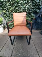 4 leren eetkamerstoelen, Huis en Inrichting, Ophalen, Gebruikt, Overige kleuren, Leer