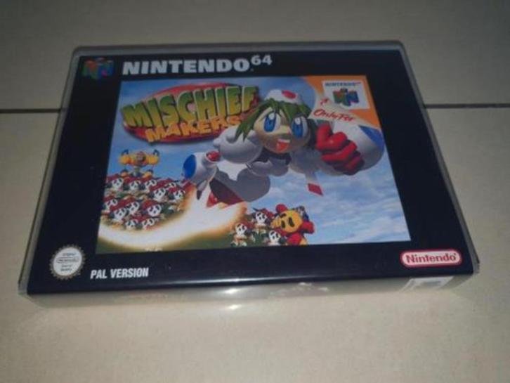 Mischief Makers N64 Game Case, Spelcomputers en Games, Games | Nintendo 64, Zo goed als nieuw, Verzenden