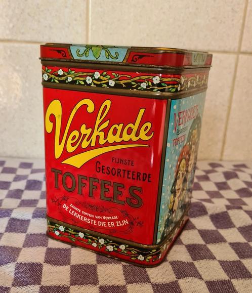 VERKADE Toffeetrommel, unieke uitgave!, Verzamelen, Blikken, Zo goed als nieuw, Overige, Verkade, Ophalen of Verzenden