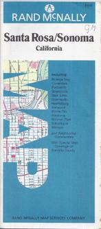 Pl11 plattegrond santa rosa / sonoma california -, Boeken, Atlassen en Landkaarten, Ophalen of Verzenden, Gelezen, Landkaart