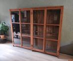 Antieke kast voor modern interieur! boekenkast / vitrinekast, Ophalen, 150 tot 200 cm, 25 tot 50 cm, Glas