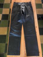 Zwart leren motorbroek maat 32, Ophalen of Verzenden, Tweedehands, Heren, Broek | leer