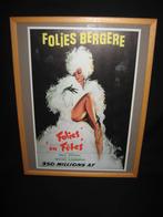 Folies Bergere poster, Met lijst, Ophalen of Verzenden, A1 t/m A3, Film en Tv