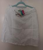 Nieuwe witte linnen rok Bel & Bo maat 42, Wit, Nieuw, Ophalen of Verzenden, Onder de knie