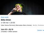 2 tickets billie eilish, Tickets en Kaartjes, Twee personen, Mei