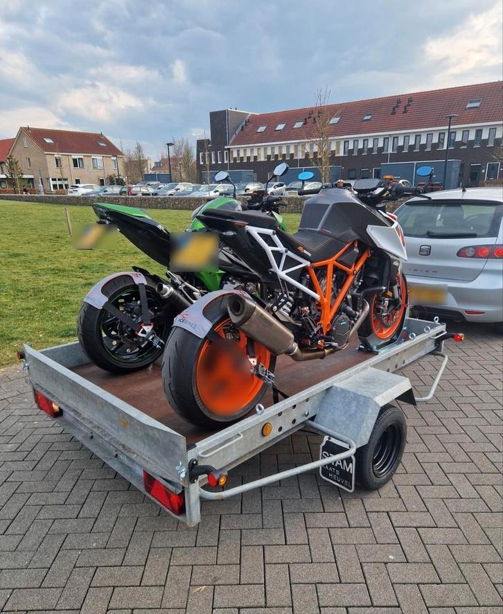 Motoraanhanger/motortrailer te huur, Auto diversen, Aanhangwagen-onderdelen, Zo goed als nieuw, Ophalen