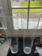 Grote glazen vazen, Minder dan 50 cm, Glas, Ophalen of Verzenden, Zo goed als nieuw
